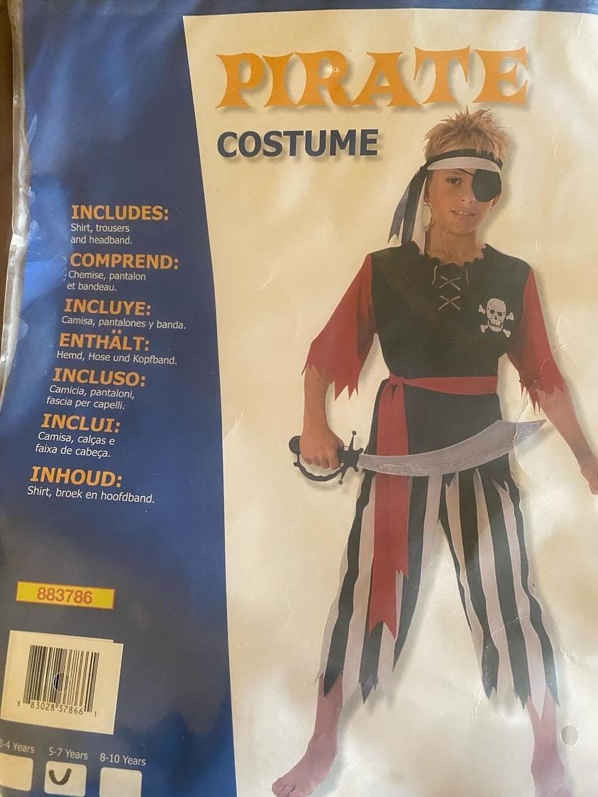 Pirate (5-7y) Boys Costume