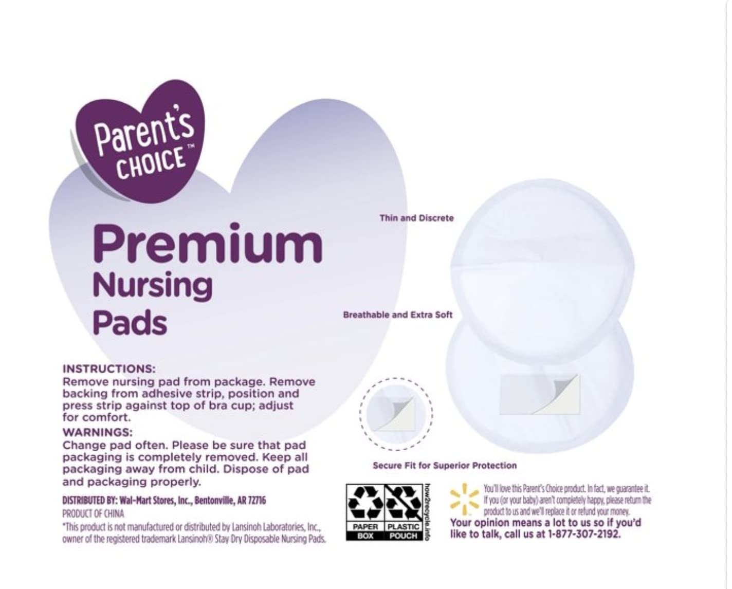 Parent's Choice disposable  (50 pads) Nursing Pads