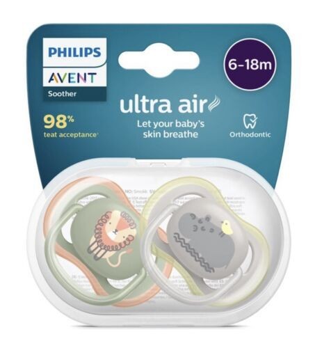 Philips Avent (6-18M) Ultra Air Lion/Hippo Pacifier