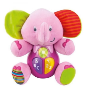 winfun Timber Elephant Singing and Learning with Me Light & Sound Toy