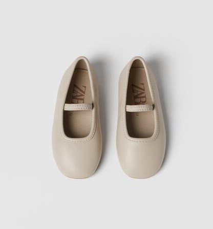 Zara MONOCHROME Ballet (25 EU) Girl Shoes