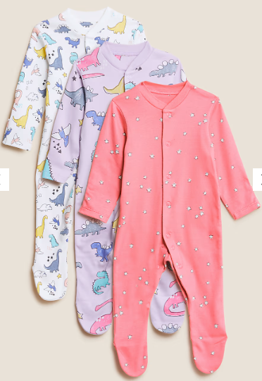 M&S (6-9m) Girl Coverall