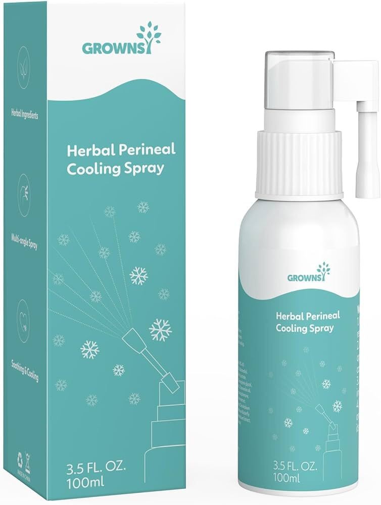 Grownsy Perineal Cooling Spray (Exp.10/07/2026) Postpartum Relief