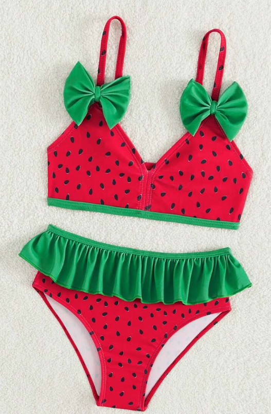 Shein Summer Beach Watermelon (2y) Girl Swimsuit