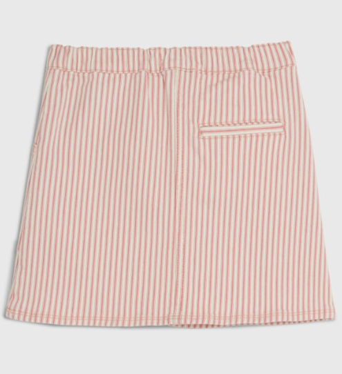 Tommy Hilfiger Railroad Stripe Denim  (4y) Skirt