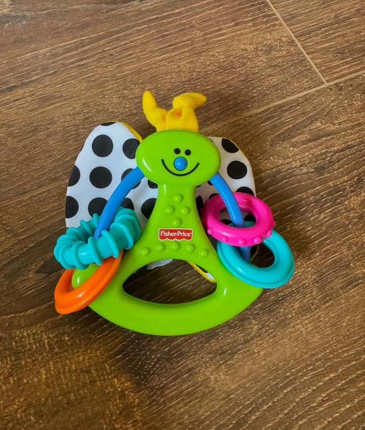 Fisher Price Crinkle & Clack Butterfly Rattle