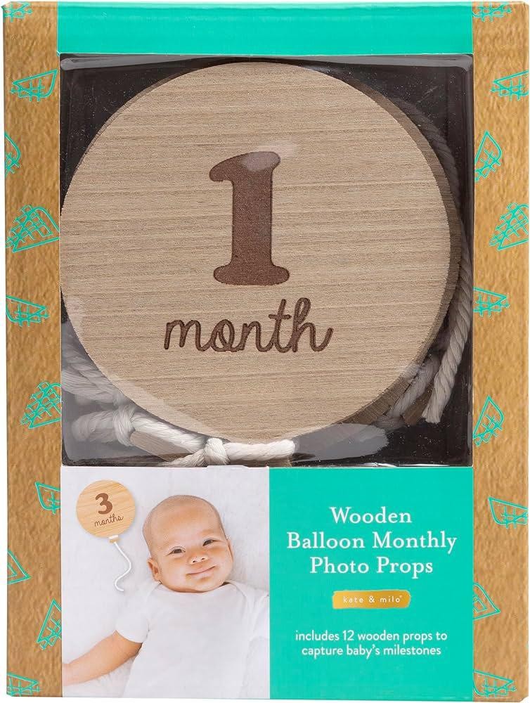 Kate & Milo Baby Monthly Milestone Marker Discs Frame