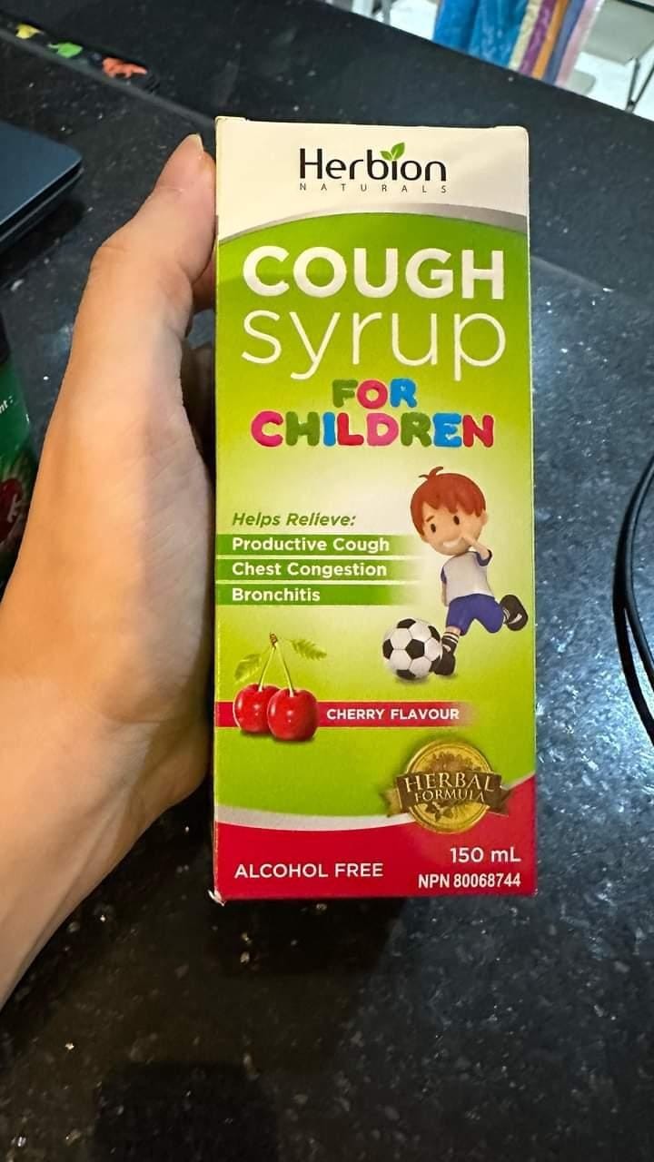 Herbion Naturals Children Cough Syrup Medication