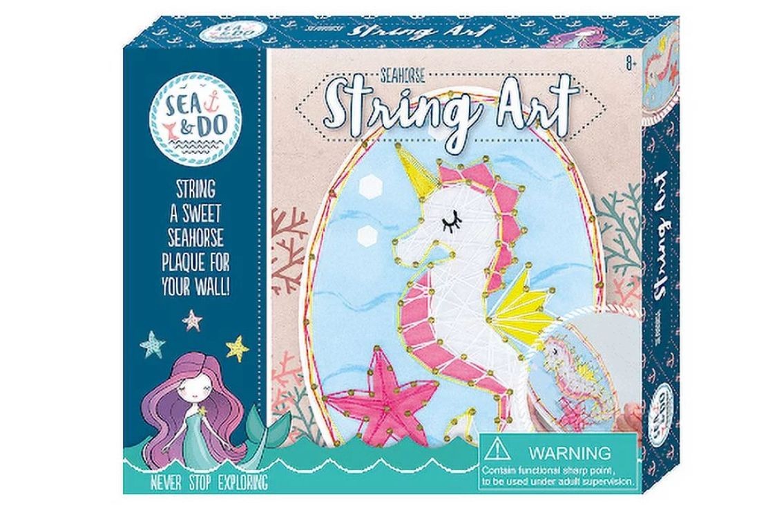 Avenir Bright Stripes Sea & Do Seahorse String Art Game