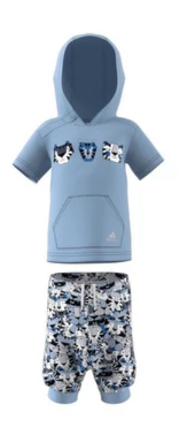 Adidas Graphic Summer (0-3m) Boy Outfit Set