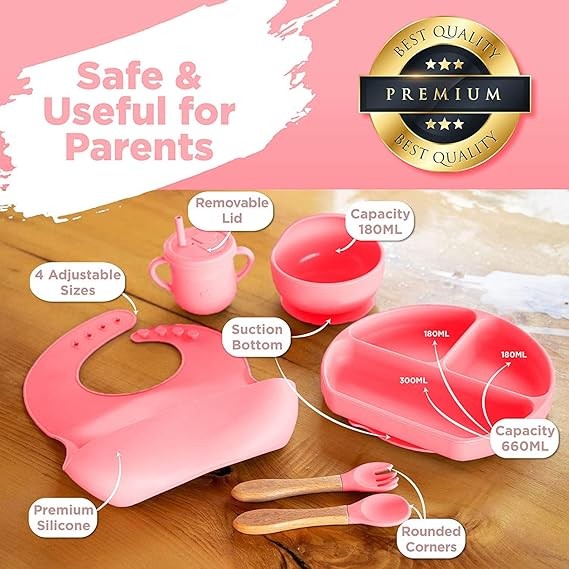 S2C Silicone Baby Feeding Set