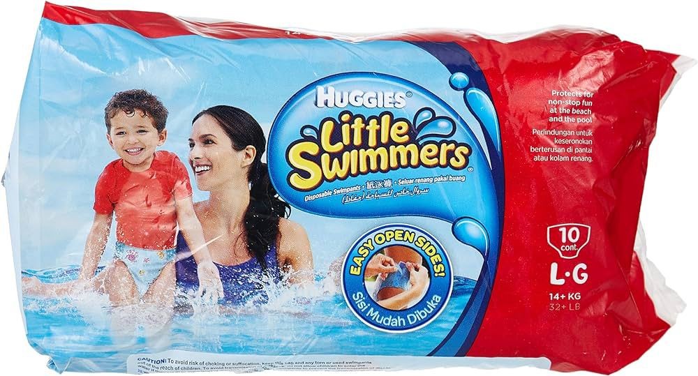 Huggies Little Swimmers (L) "Count of 7" Diapers