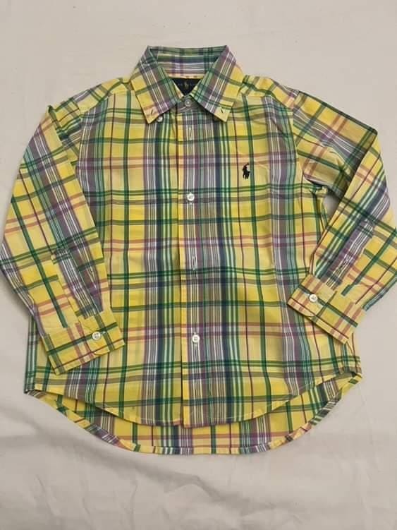 Ralph Lauren Pin-Stripe Check  (3y) shirt