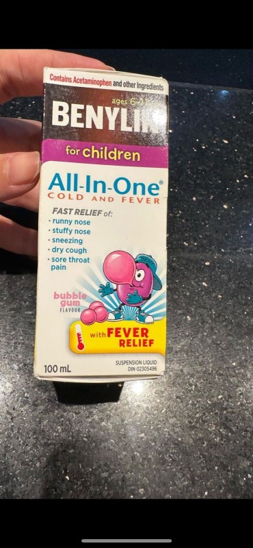 Benylin All In One Cough Syrup (Exp.08/204) Medication