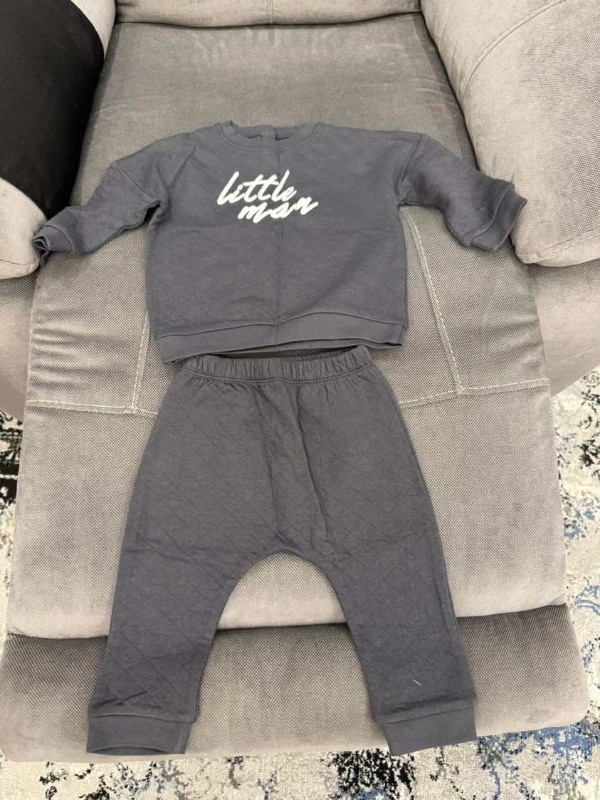 Next Two Piece Baby Sweatshirt And Joggers (9-12M) Boy Outfit Set