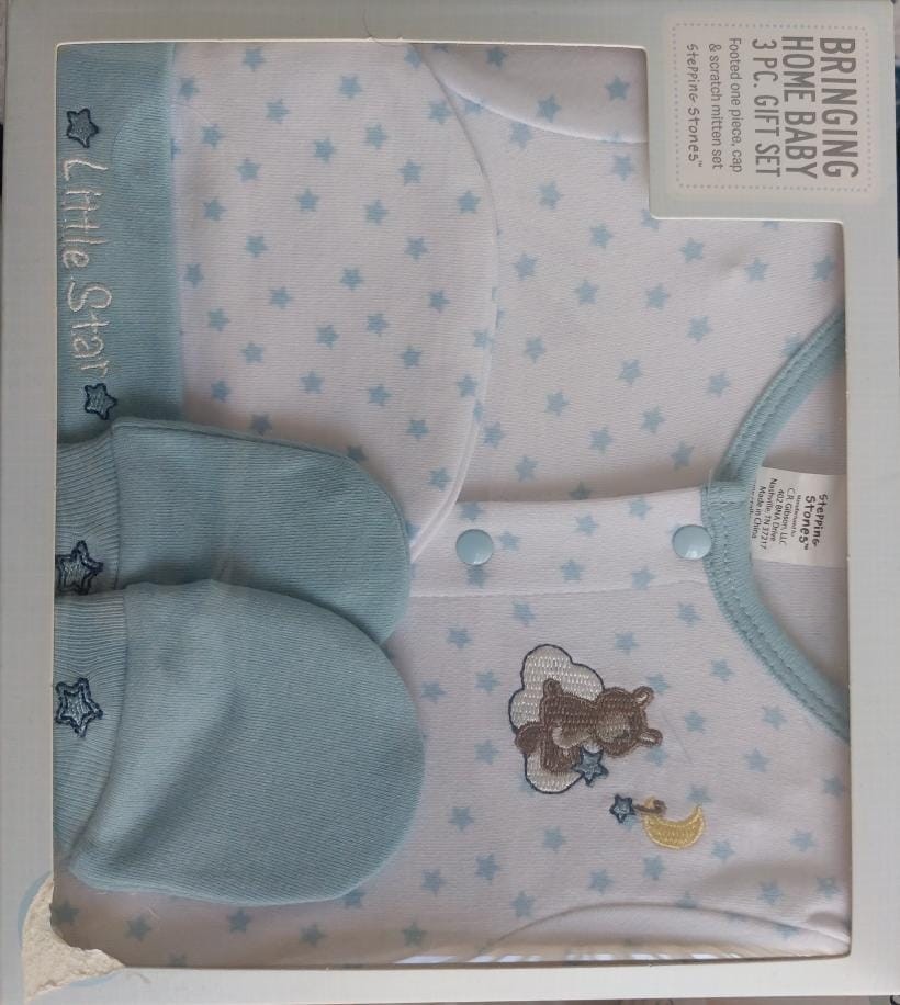 stepping stones (NB) Boy Outfit Set