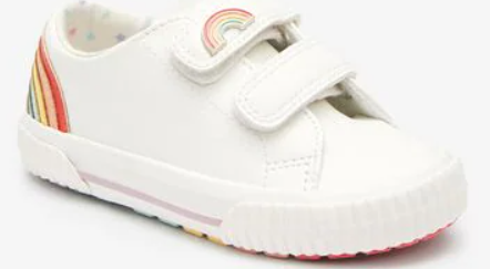 Next White Rainbow (26.5 EU) Girl Shoes