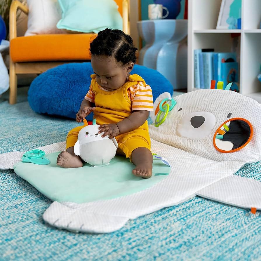Bright Starts Tummy Time Prop & Play Baby Playmat