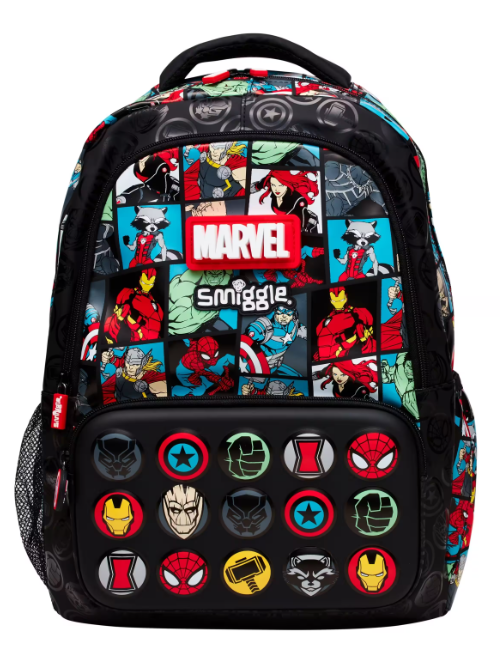 Smiggle Marvel Classic School Lunch Bundle Kids Backpack