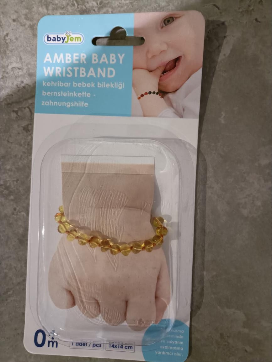 Baby Jem Amber Baby Bracelet Honey Dentition Bracelet
