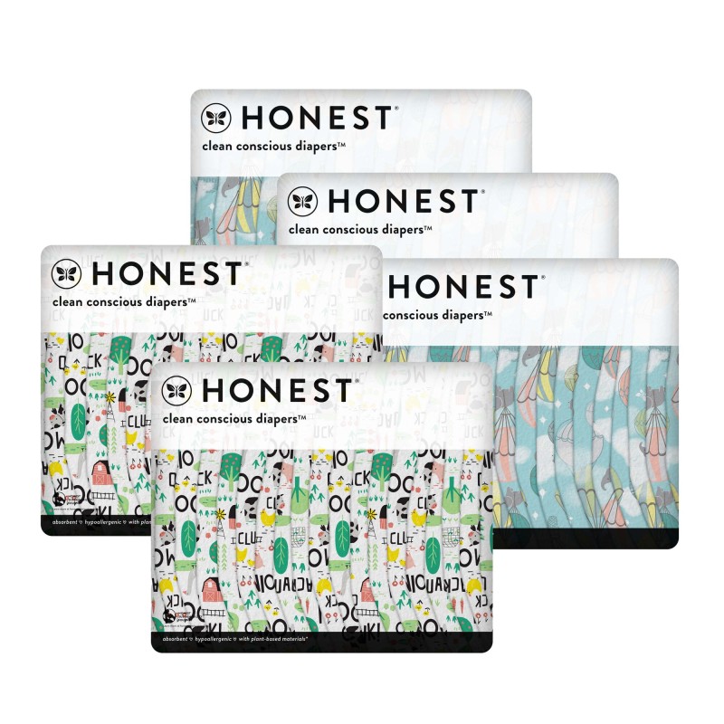 Honest Above It All (Size 1) Count of 40 Diapers