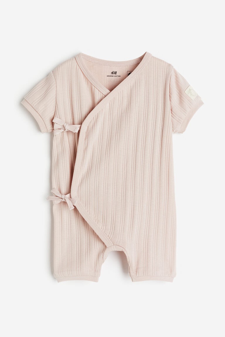 H&M  Wrapover cotton (2-4m) Girl Romper