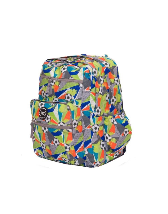 CUBS Neon Green Football Senior Kids Backpack